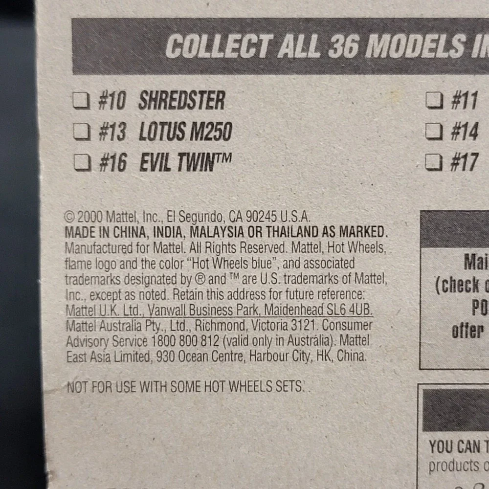 Hot Wheels Shredster 2001 First Editions Collector # 022 Yellow 2 Seat Roadster